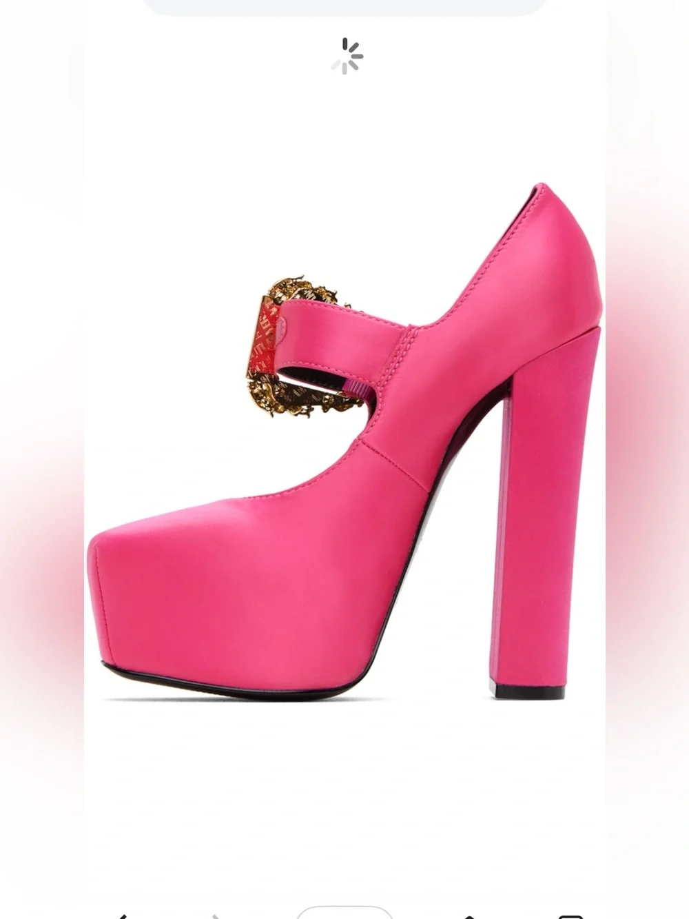 Versace Jeans Couture Pink Hurley Platform Heels, NEW, Size 36, MSRP $498